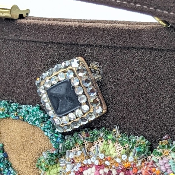 Caron of Houston Vintage Beaded Floral Purse - Picture 8 of 12